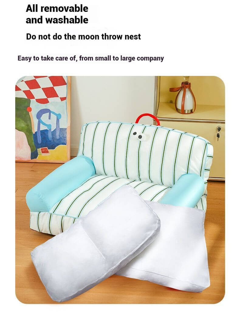 Pet Retro Washable Calming Sofa Bed