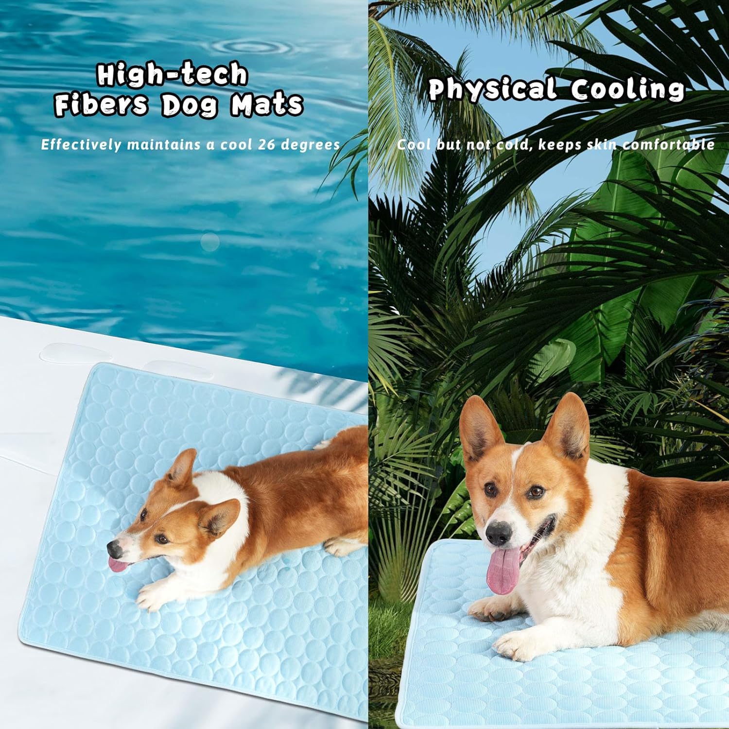 Pet Cooling Mat Pad Summer Bed for Dogs Cats Sleep Mat Machine Washable