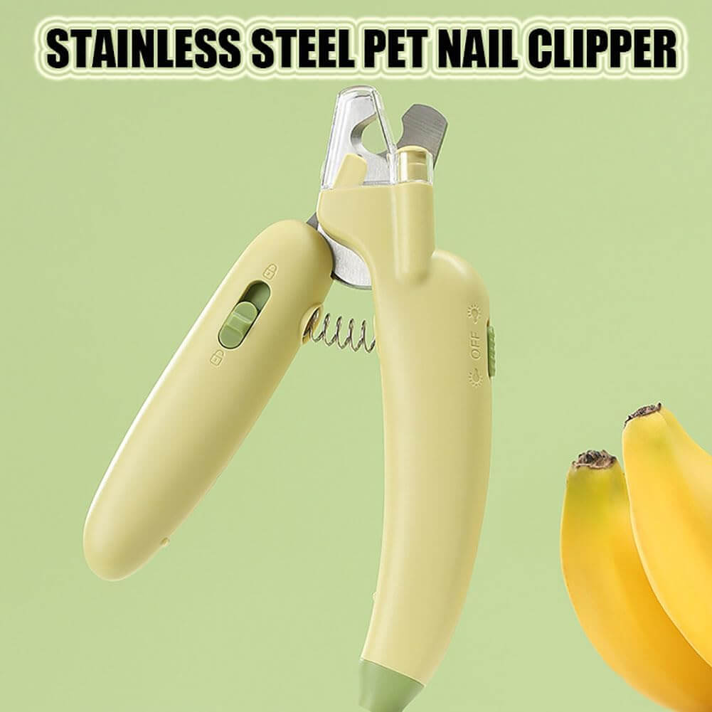 Pet Nail Clippers for Dog&Cat Razor Sharp Blades with Bright Safety Lights