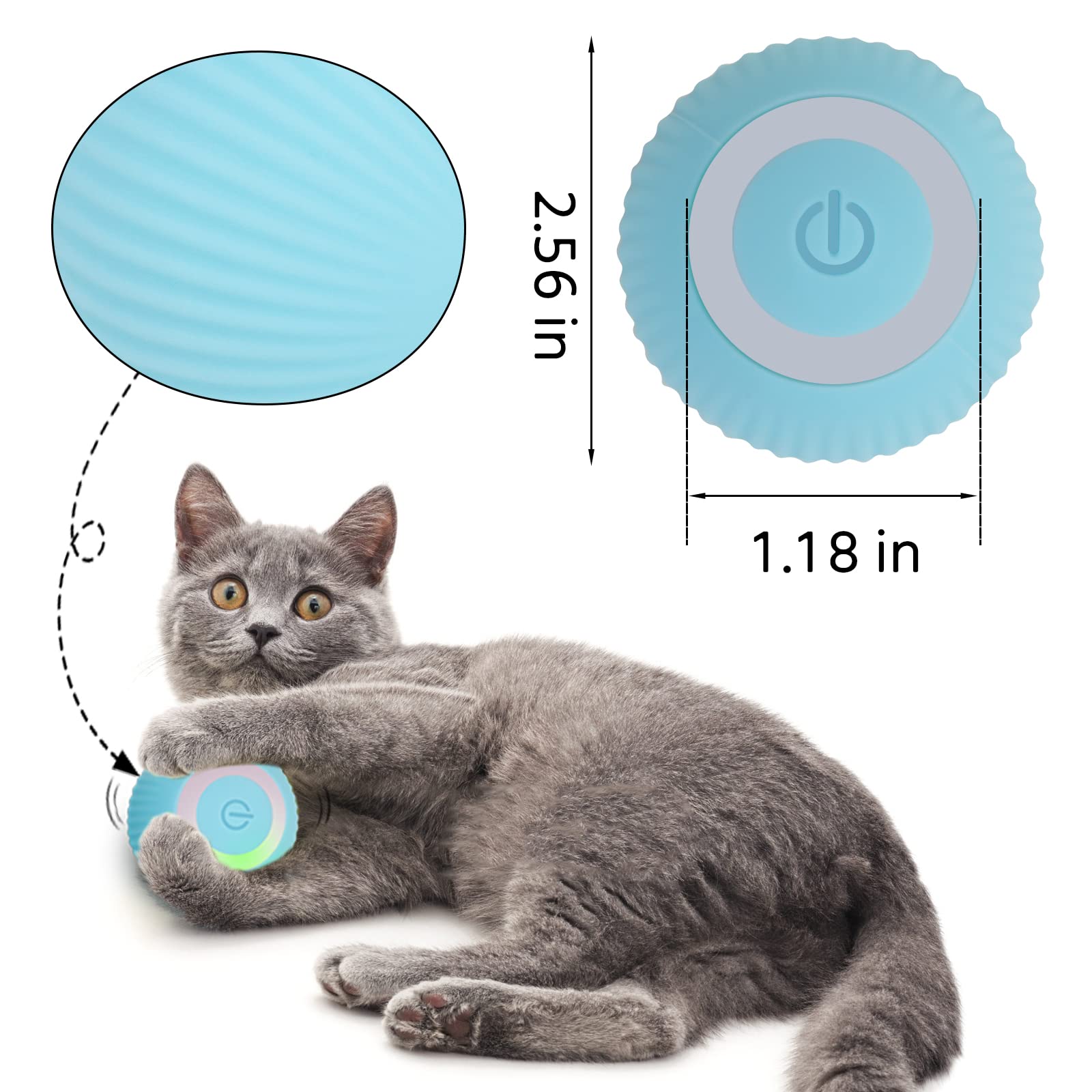 Interactive Electric Cat Toy Ball Dog Pet Intelligent Toy Ball