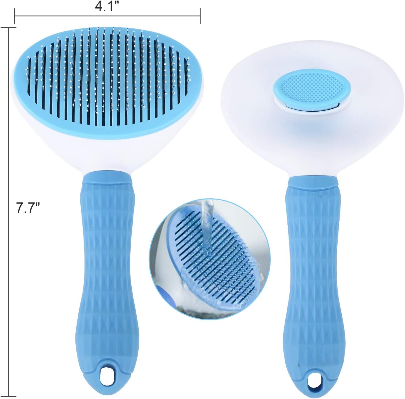 Self Cleaning Slicker Brush, Dog Cat Bunny Pet Grooming Shedding Brush Pet grooming shedding brush