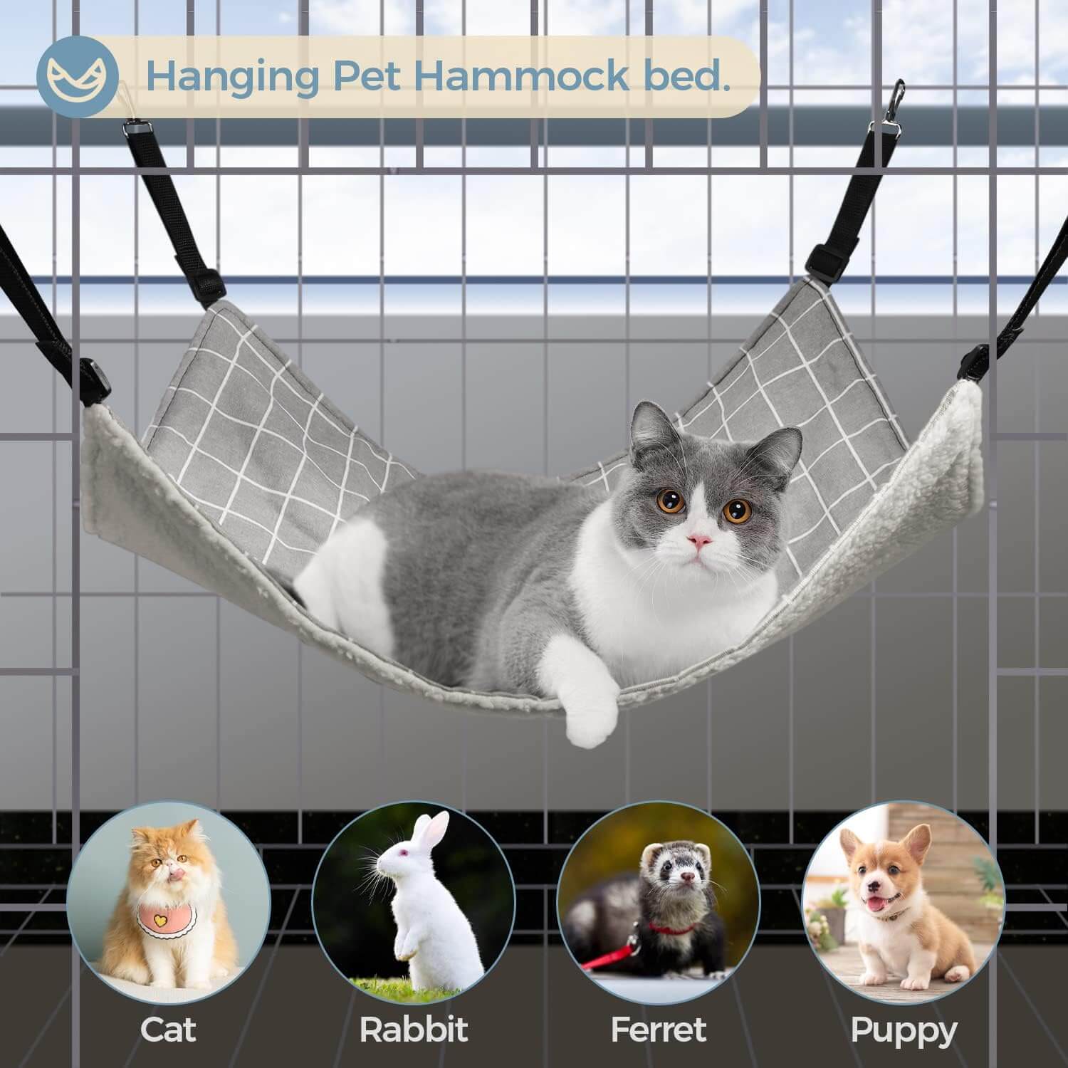 Cat Hanging Hammock Bed