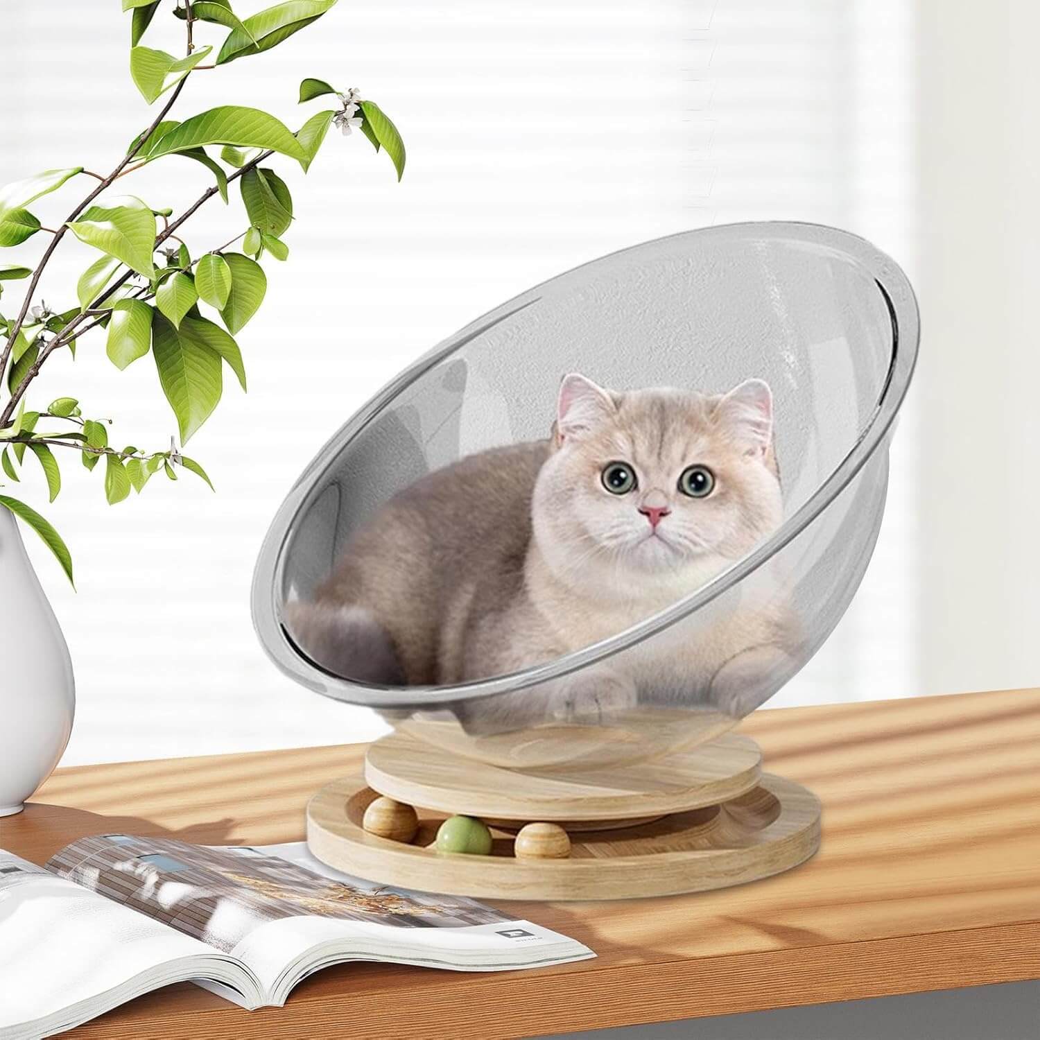 Space Capsule Cat Bed House