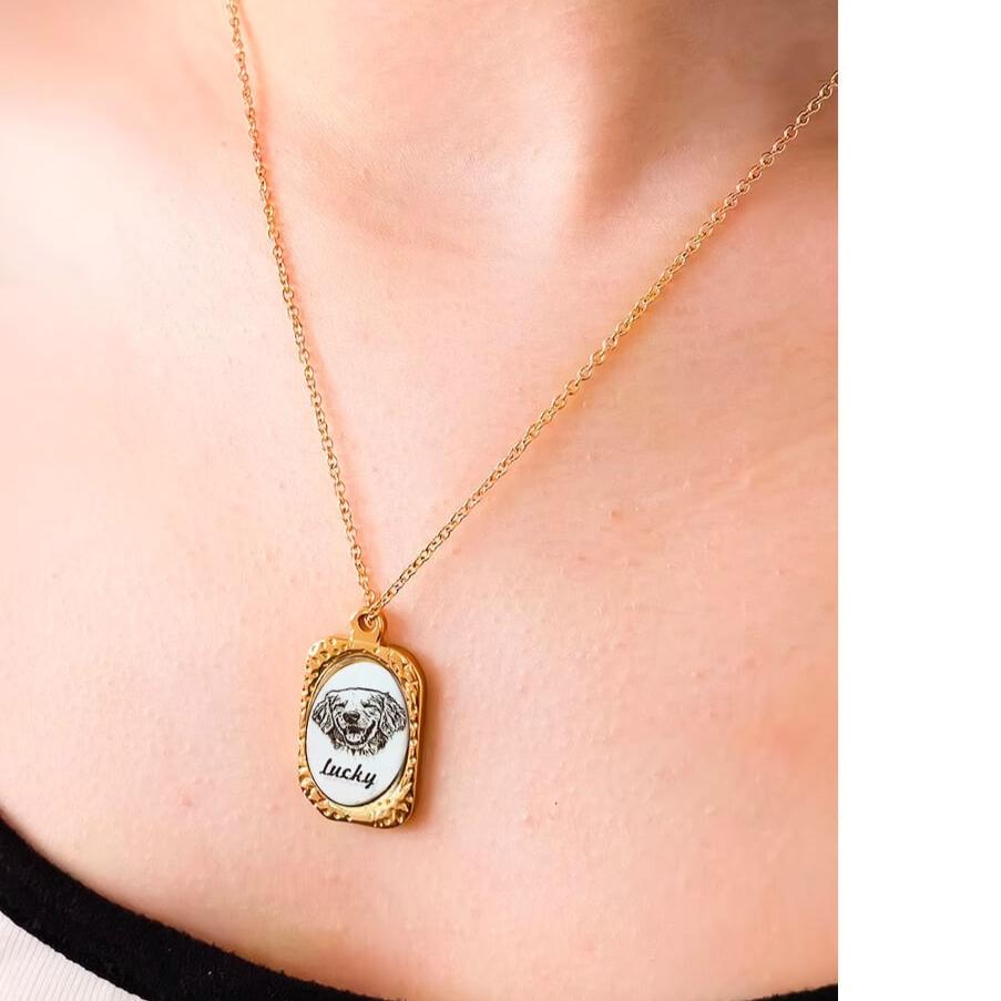 Customized Personalized Pet Photo Necklace