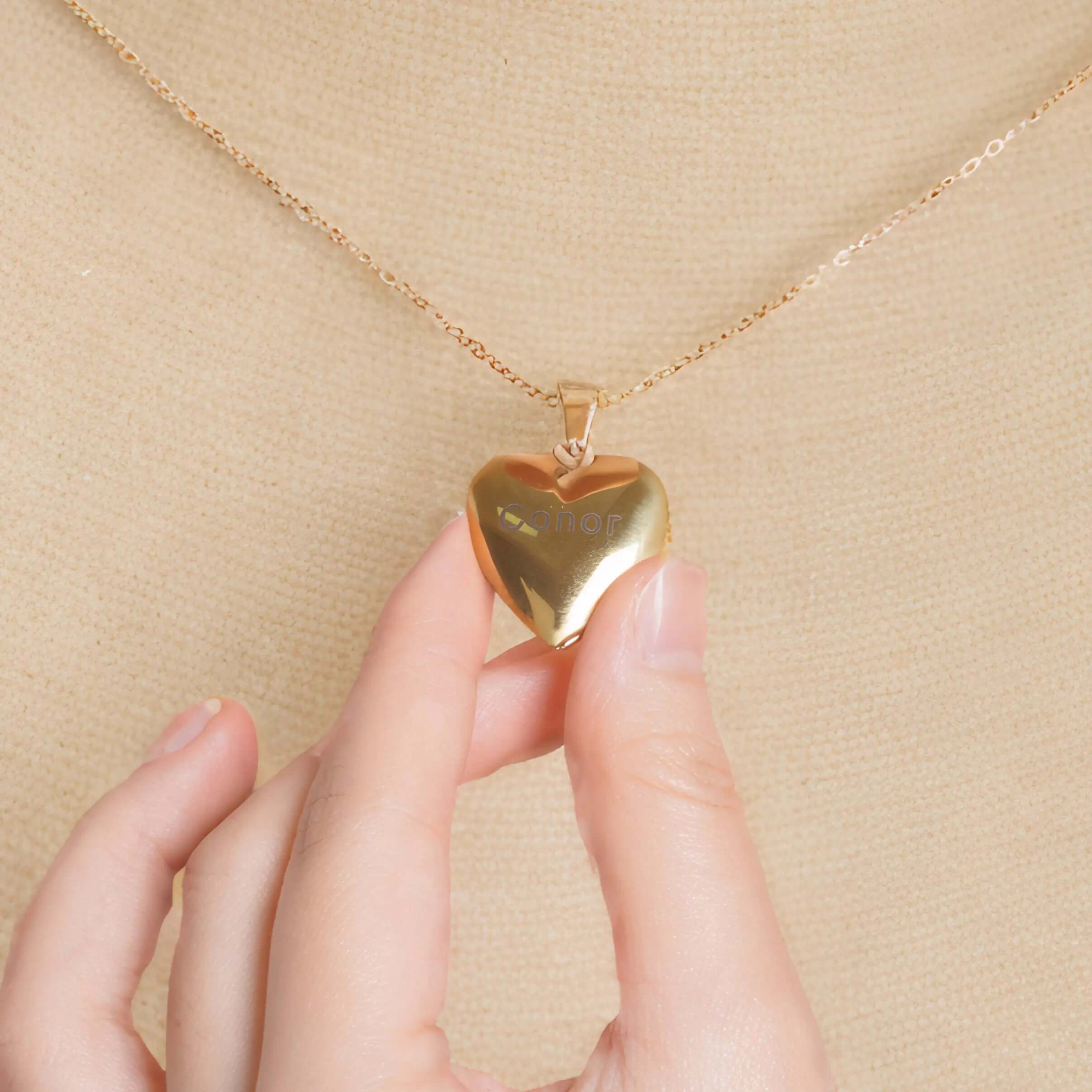 Custom Pet Locket Heart Necklace