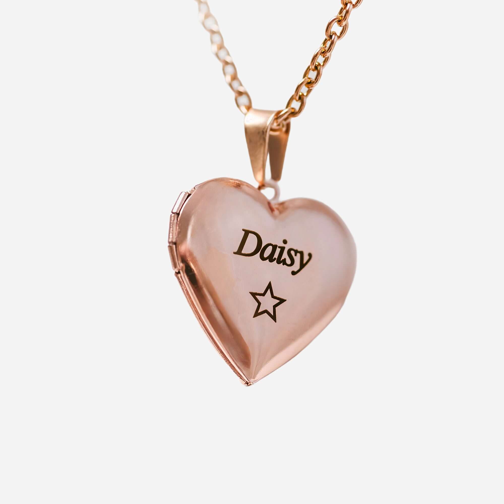 Custom Pet Locket Heart Necklace
