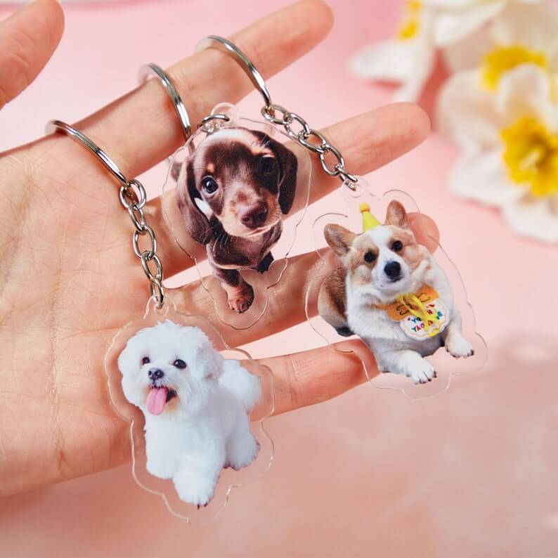Custom Pet Photo Keychain