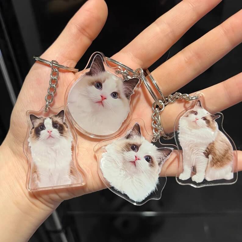 Custom Pet Photo Keychain