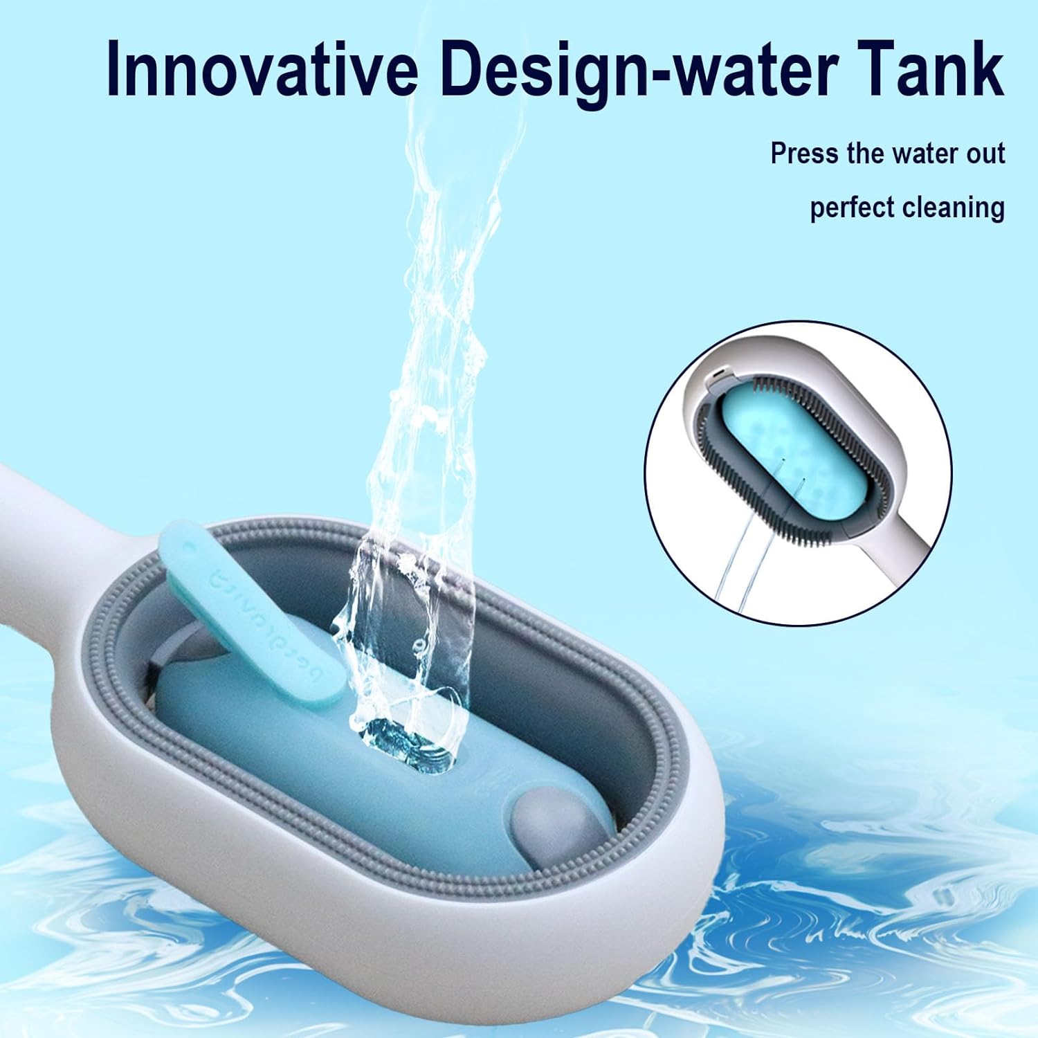 4 in 1 Pet Grooming Water Brush for Cats Dogs, Pet Hair Removal Comb with Water Tank