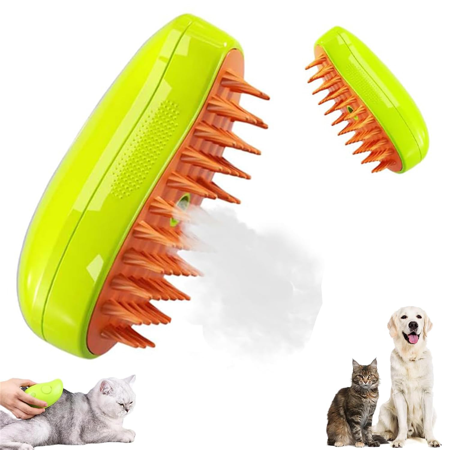3 in 1 Multifunctional Steamy Cat Dog Brush Massage Pet Grooming Brush Tool