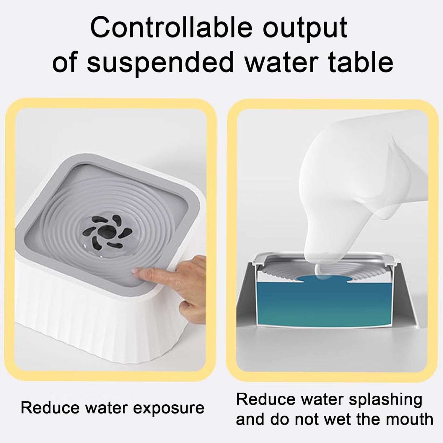 Dog Cat Water Bowl Leak Proof Pet Water Bowl Anti Splash