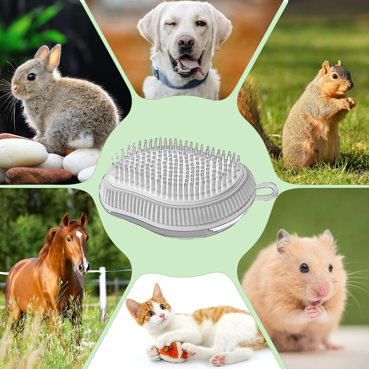 Cat Bath Brush Cat Hair Brush,Dog Bath Brush Comb Silicone Brush Cat Massage Brush