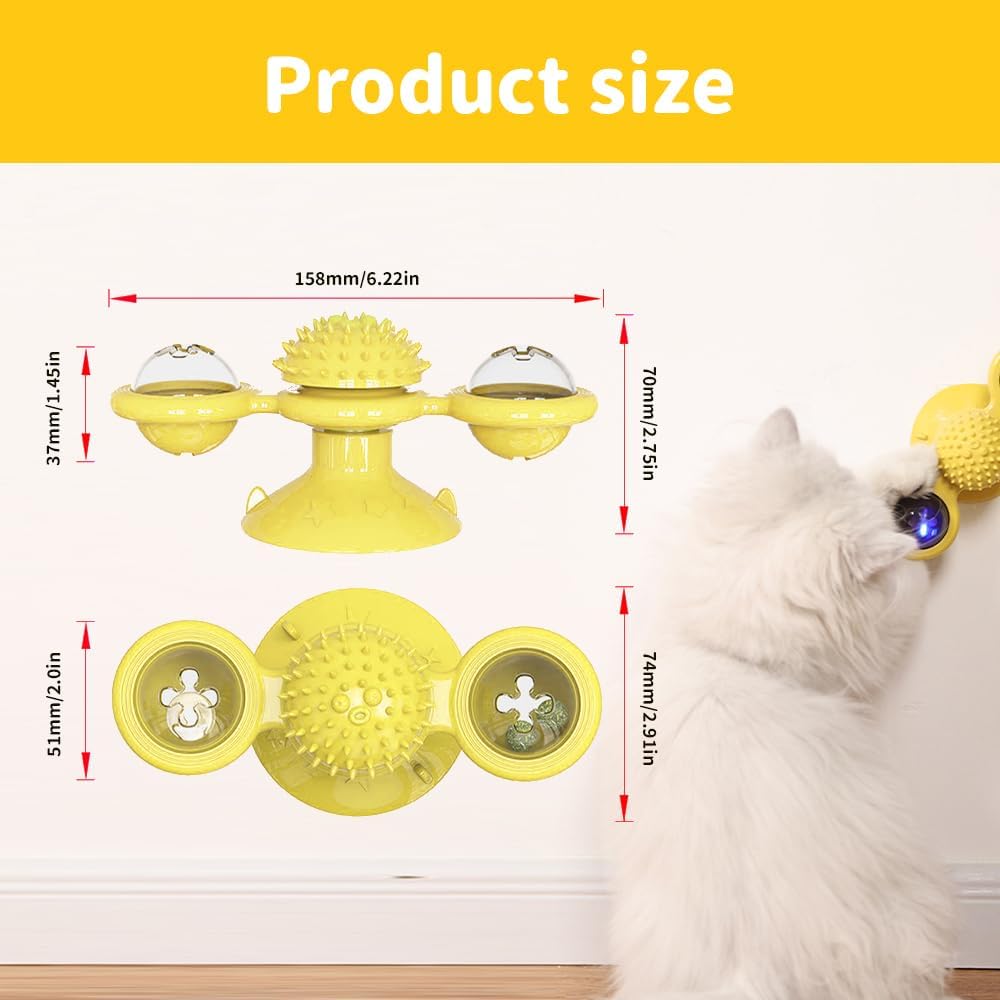 Interactive Windmill Cat Toys Cat Toys for Indoor Cats Kittens