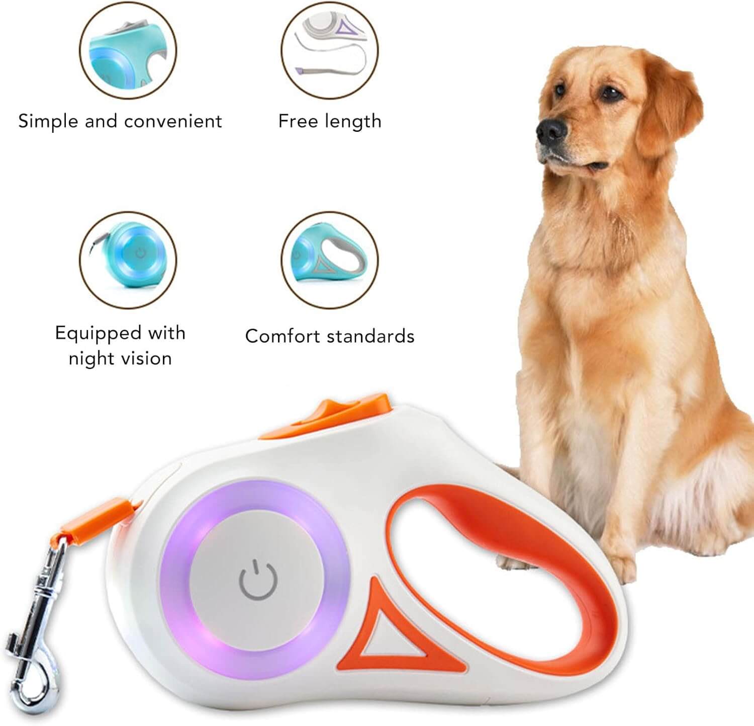 Dog Leash with LED Light