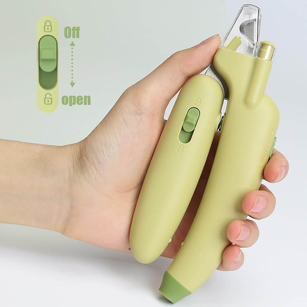 Pet Nail Clippers for Dog&Cat Razor Sharp Blades with Bright Safety Lights