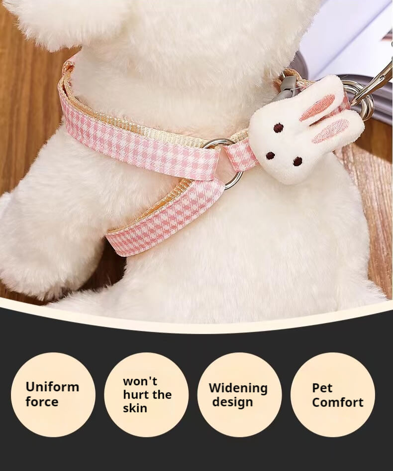 Dog Harness and Leash Pet Adjustable Vest Puppy Harness for Cats