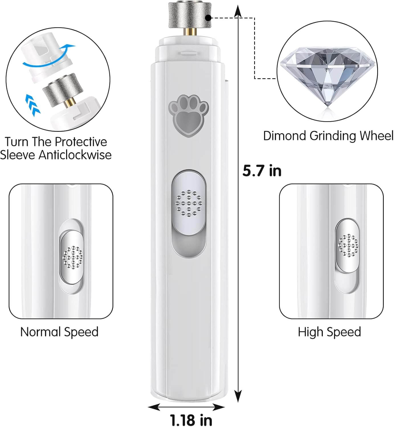 SeeYo Pet Nail polisher Grooming Tool