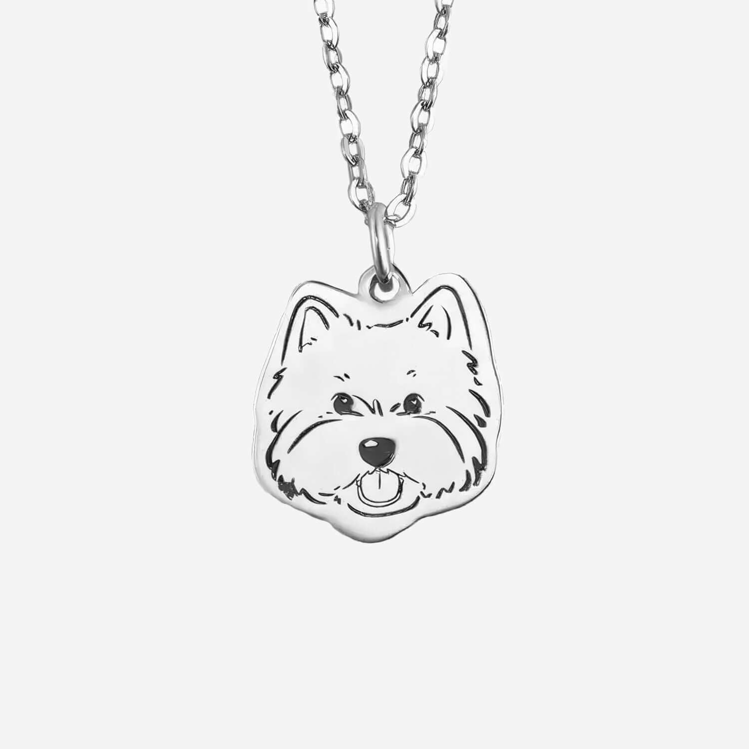 Custom Drawings Pet Portraits Necklace