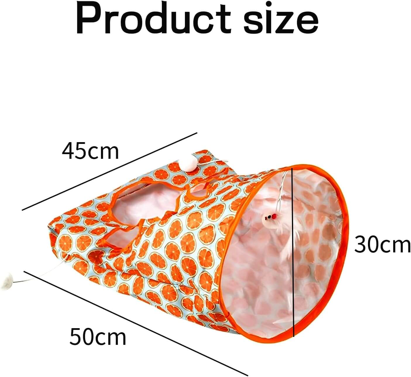Cat Tunnel Bags Interactive Cat Toy with Plush Ball