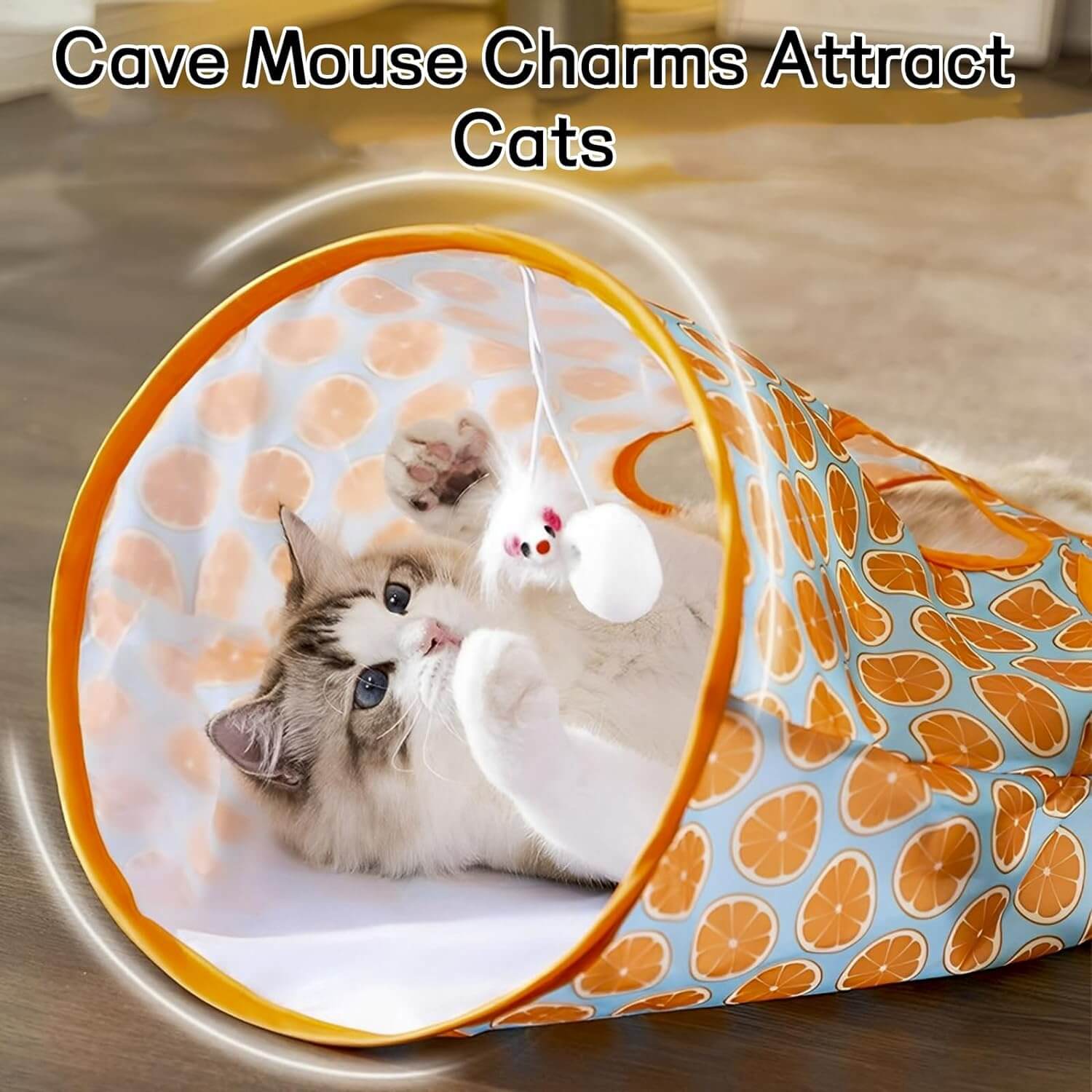 Cat Tunnel Bags Interactive Cat Toy with Plush Ball