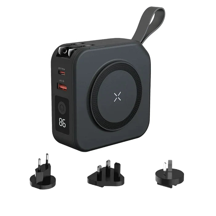 Travel Universal 5 in 1 Power Bank kabelloses Ladegerät