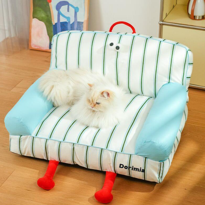 Pet Retro Washable Calming Sofa Bed