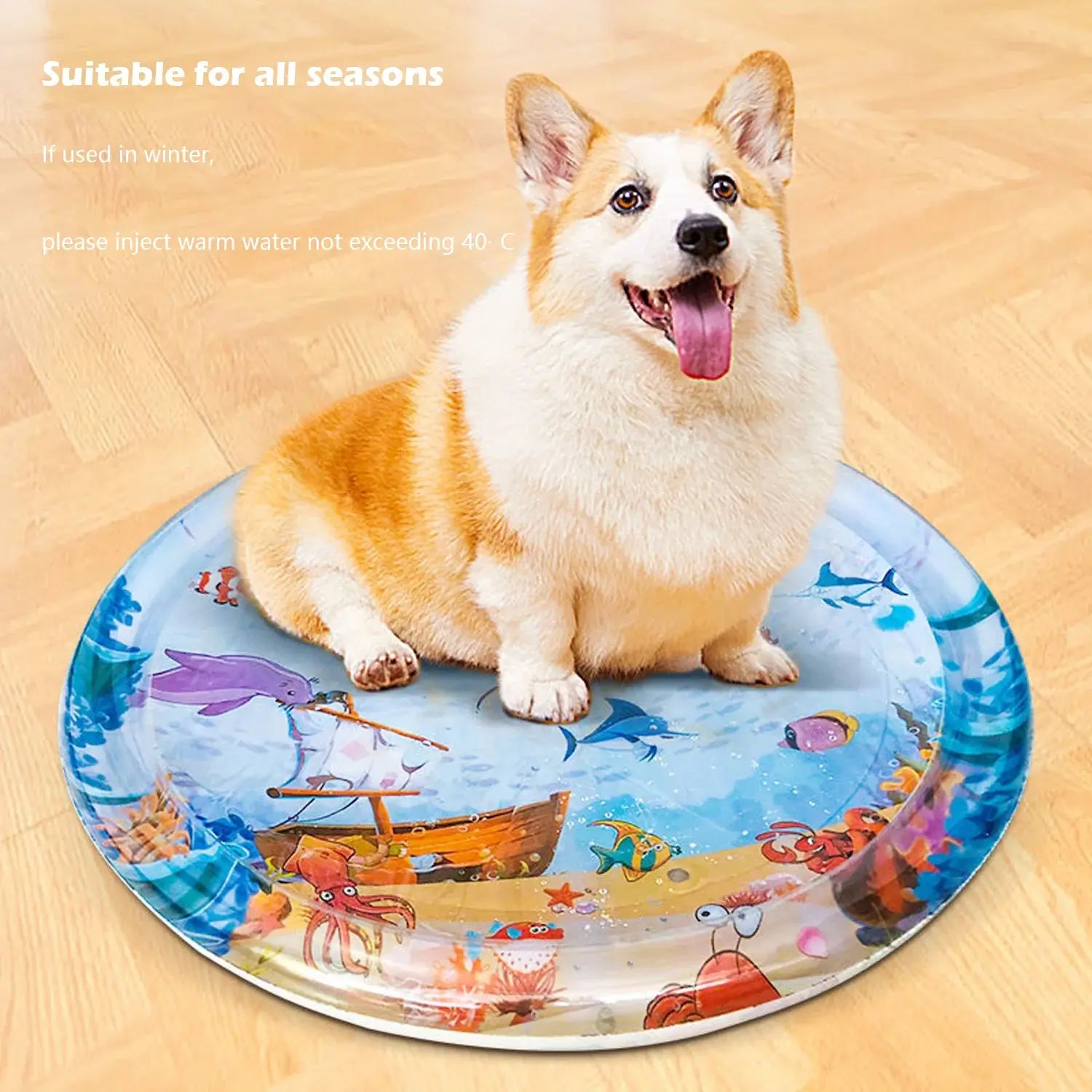 Water Sensory Play mat for Cats Dogs Kids Interactive Toys for Pets