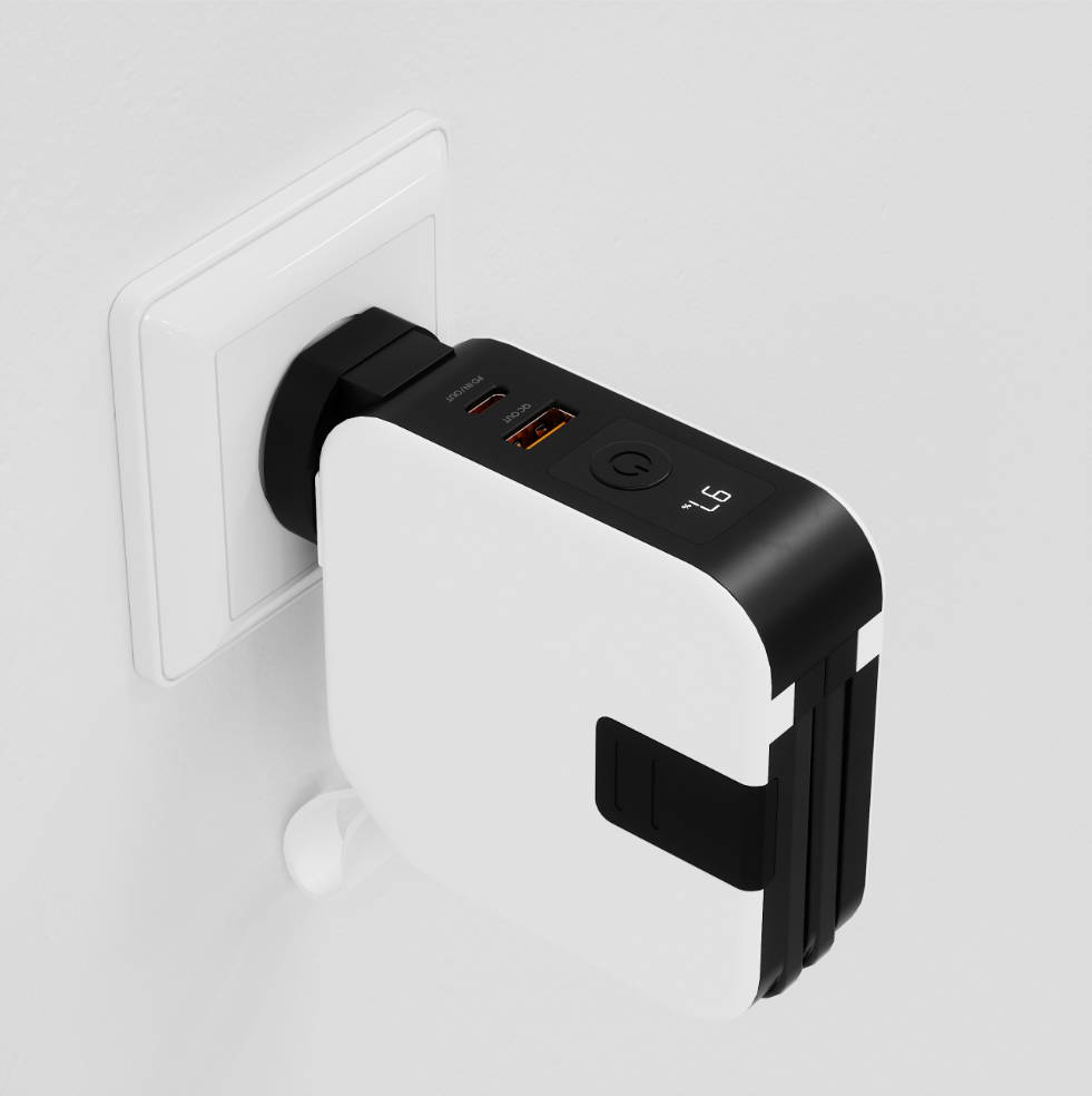 Travel Universal 5 in 1 Power Bank kabelloses Ladegerät